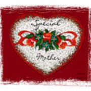 Special Mother Heart Art Print