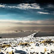 Spiral Jetty In Winter Art Print