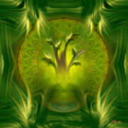 Spiritual Art - Tree Of Wisdom By Rgiada Art Print