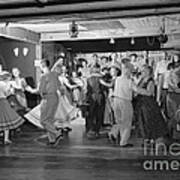 Square Dancing, C.1950s Art Print
