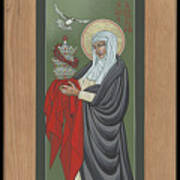 St Catherine Of Siena With Frame Art Print