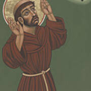 St Francis- Viriditas Art Print
