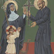 St Hildegard And St Ignatius- Viriditas Art Print