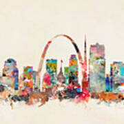 St Louis Missouri Skyline Art Print