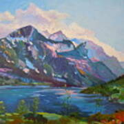 St. Marys Lake Glacier National Park Art Print
