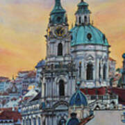 St. Nicholas Church Prague Ii Art Print