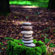 Stacked Stones And Fairy Tales Iv Art Print