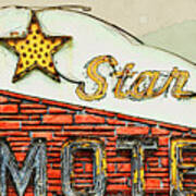 Star Motel Art Print