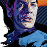Star Trek Spock Pop Art Portrait Art Print