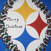 Steelers Christmas Card Art Print