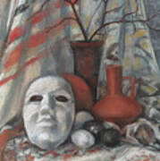 Still Life With The Mask Art Print