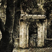 Stone Archway In The Forest Art Print