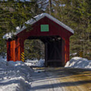 Stony Brook Covered Bridge Art Print