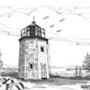 Stony Point Lighthouse Art Print