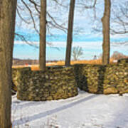 Storm King Wall In Golden Hour Art Print