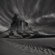 Storm Over Shiprock New Mexico Art Print