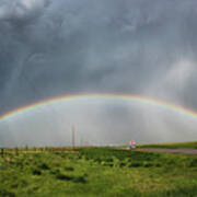 Stormy Rainbow Art Print