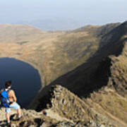 Striding Edge From Helvellyn Art Print