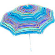 Striped Umbrella Art Print