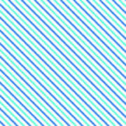 Stripes Diagonal Turquoise Blue Summer Simple Modern Art Print