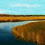 Summer Marsh South Carolina Lowcountry Art Print