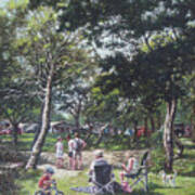 Summer New Forest Picnic Art Print