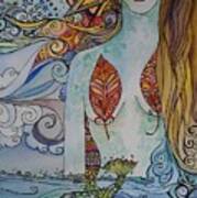 Sun And Sea Godess Art Print