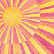 Sun Burst Art Print