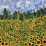 Sunflower Galaxy Art Print
