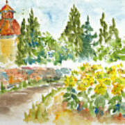 Sunflowers In Provence Art Print