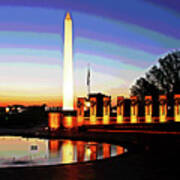 Sunrise At Wwii Memorial Art Print