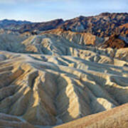 Sunrise At Zabriskie Point Art Print