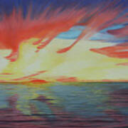 Sunrise Over Matagorda Bay Art Print