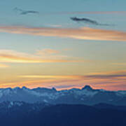View From Mount Seymour At Sunrise #1 Art Print