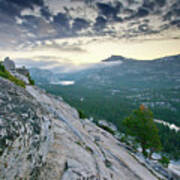 Sunrise Over Tenaya Lake - Yosemite National Park Art Print