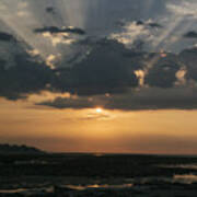 Sunrise Over The Isle Of Wight Art Print