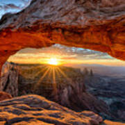 Sunrise Under Mesa Arch Art Print