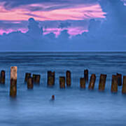 Sunrise Wharf On Ocracoke Island Outer Banks Art Print