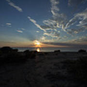 Sunset At Torrey Pines Art Print