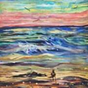 Sunset Corpus Christi Beach Art Print