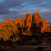Sunset In Arches National Park Art Print