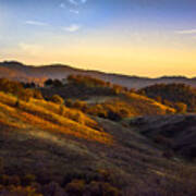 Sunset In The Sierra Nevada Foothills Art Print
