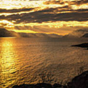 Sunset Over Altafjord Art Print
