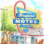 Supai Motel In Route 66, Seliman, Arizona Art Print