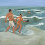 Surf Ball Art Print