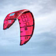 Surfing Kite Art Print
