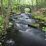 Swift River And Keystone Bridge Quabbin Reservoir Art Print