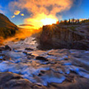 Swiftcurrent Steamy Sunburst Art Print