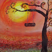 Swing Into Autumn Art Print
