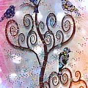 Swirl Rainbow Tree Art Print